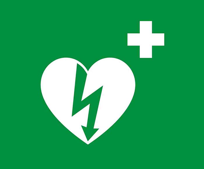 MAC-100D ILCOR AED naljepnica