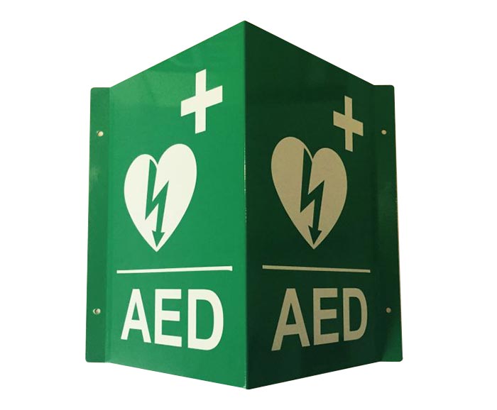 ZA-3D 3D ILCOR AED oznaka