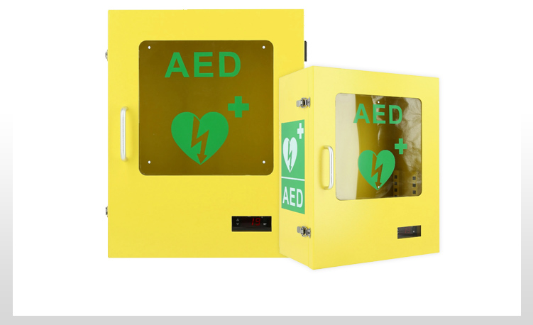 AED defibrilator s vanjskim grijanim ormarićem